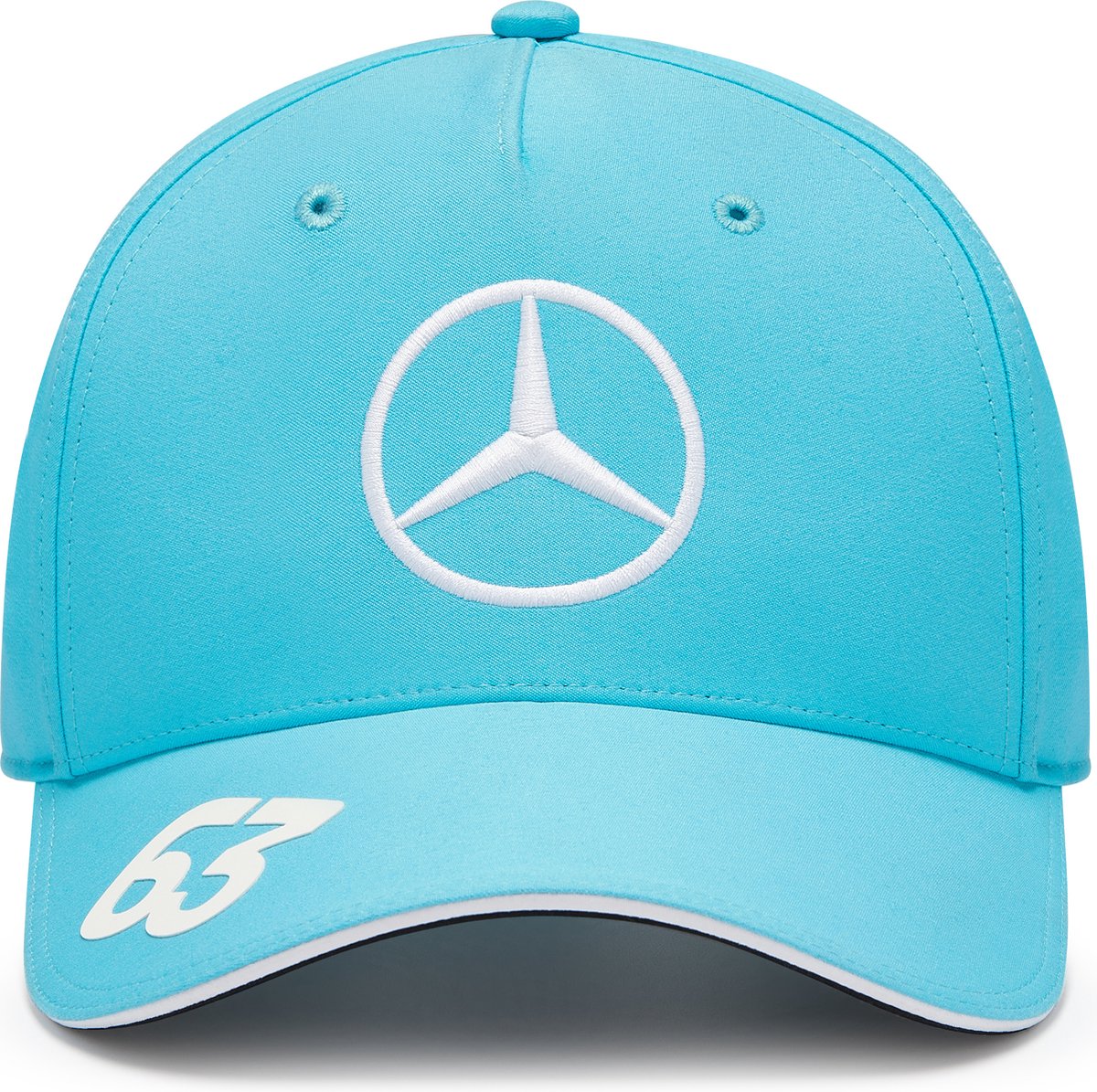 Mercedes George Russel Trucker Cap Blauw 2024