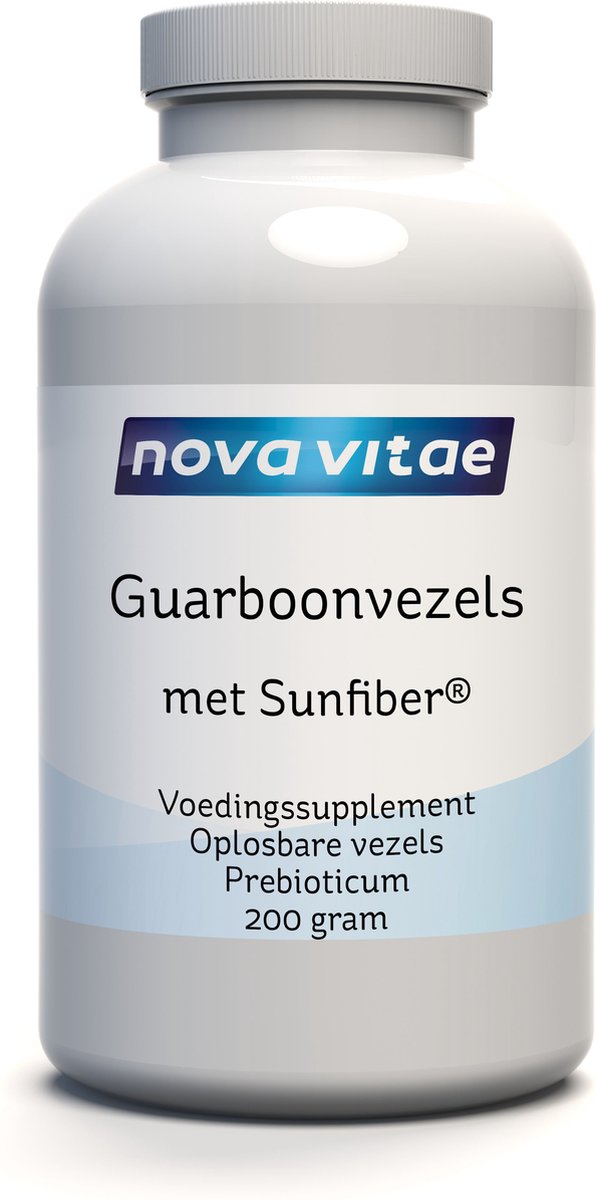 Goedkoopste Nova Vitae - Guarboonvezels - Non-GMO - met Sunfiber - oplosbare vezels - prebioticum - 200 - gram