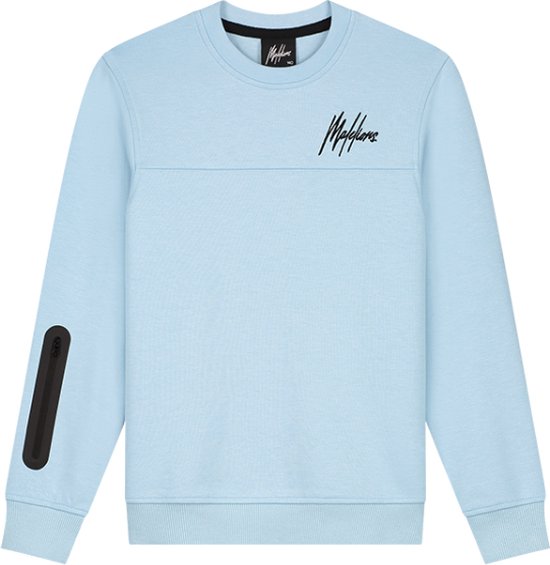 Malelions Junior Sport Counter Sweater Light Blue - Maat 116