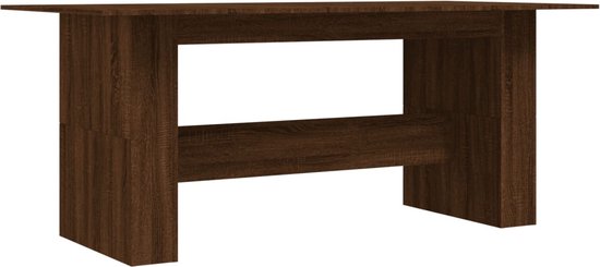 vidaXL-Eettafel-180x90x76-cm-bewerkt-hout-bruineikenkleurig