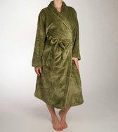 Badjas Long ZoHome Cara - Polaire - Taille XL - Vert Olive