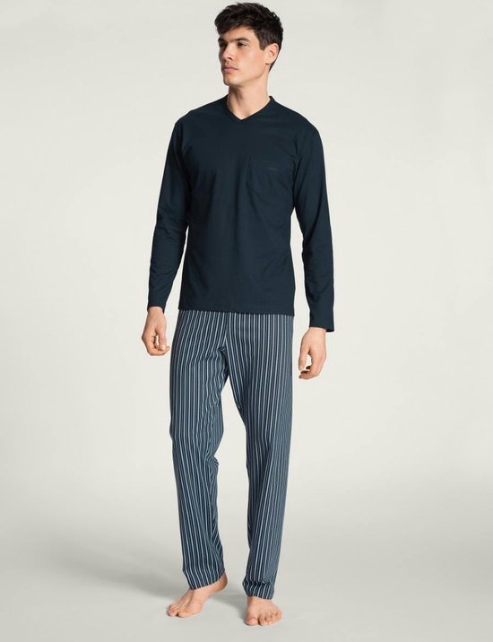 Calida Relax Imprint Bündchen-Pyjama (M) - buy at