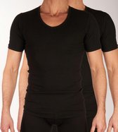 Dulcia T-shirt V-hals - 2 Pack White - maat L (L) - Heren Volwassenen - Katoen/elastaan- 163.8020-L