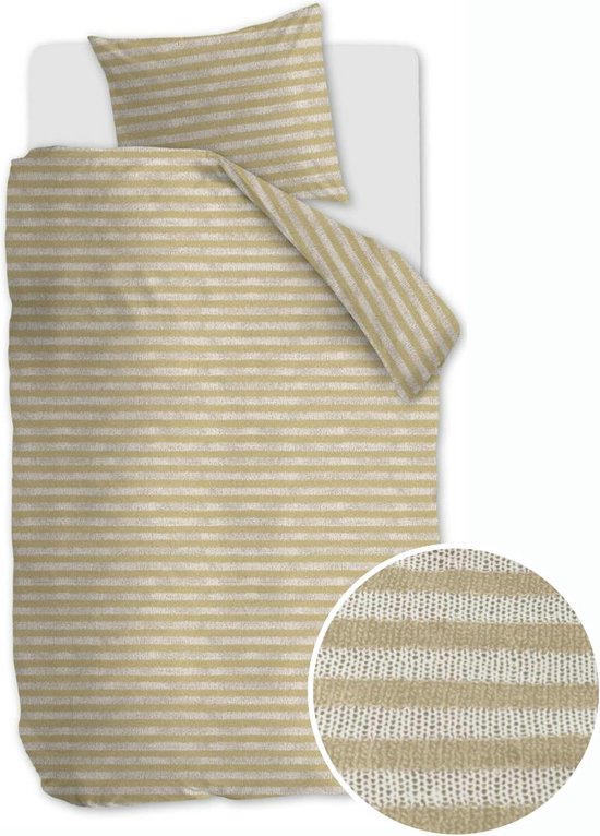 Housse de couette Ariadne at Home Knit Stripes - Simple - 140x200/220 cm - Natural