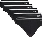 Dim Midi slip - 5 Pack 0HZ Black - maat M (M) - Heren Volwassenen - Katoen/elastaan- 6577-0HZ-M