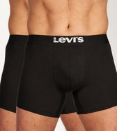 Levi's Lange short - 2 Pack 005 Black - maat S (S) - Heren Volwassenen - Katoen/elastaan- 701222842-005-S
