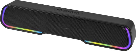 Nuvance - Soundbar - Draadloos - Soundbars voor PC - met Bluetooth 5.0 en AUX Aansluiting - Luidspreker - RGB - Nuvance