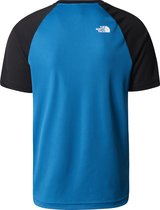 The North Face Tanken-T-shirt met raglanmouwen - Heren - Adriatic Blue-TNF Black XL