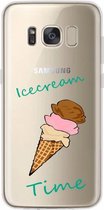 Samsung Galaxy S8 transparant siliconen ijsje hoesje - Ice cream Time