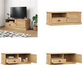 vidaXL Tv-meubel VIGO 106x40x40 cm massief grenenhout - Tv-meubel - Tv-meubelen - Tv Kast - Opbergkast