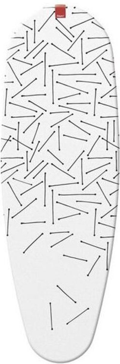 Rayen - strijkplankovertrek (wit & black) 3-laags - 130 x 40 cm