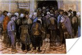 Poster De armen en het geld - Vincent van Gogh - 60x40 cm