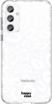 HappyCase Hoesje met leuke Luipaard Print Geschikt voor Samsung Galaxy S23 FE | Flexibel TPU | Stijlvolle Back Cover
