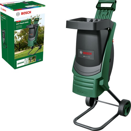 Foto: Bosch axt rapid 2000 hakselaar inclusief aanduwstok