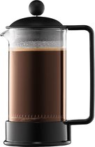 Brazil Cafetière (Frans perssysteem, permanente filter van roestvrij staal), zwart, 0,35L
