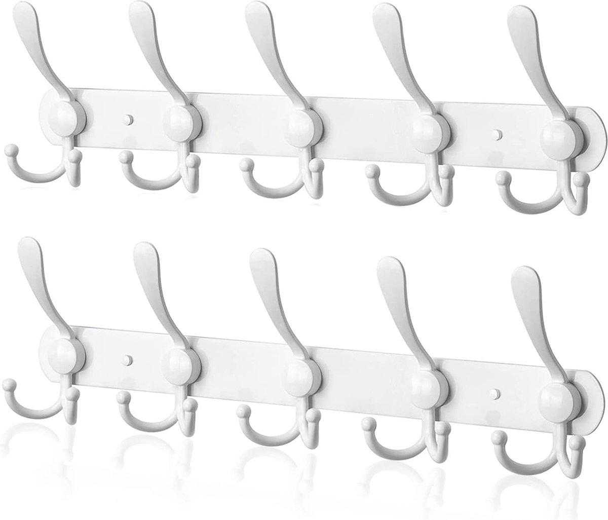 Vintage Italië Wandhaken van hoge kwaliteit. Kapstokhaken. hangers, haken. Zwarte haken. Italiaans. Zwarte kunststof haken. - Nederland