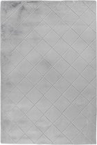Lalee Impulse | Modern Vloerkleed Hoogpolig | Silver | Tapijt | Karpet | Nieuwe Collectie 2024 | Hoogwaardige Kwaliteit | 80x150 cm