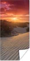 Affiche Coucher de soleil sur la plage hollandaise - 80x160 cm
