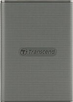 Transcend ESD360C 2 TB - SSD - 2 TB - extern (draagbaar) - USB 3.2 Gen 2x2 (USB-C aansluiting) - 256-bits AES - grijs