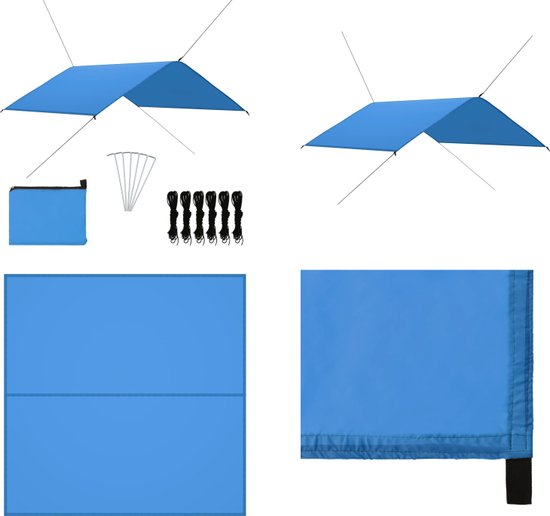 Panorama24 PE-afdekzeil, 10 x 12 m (120 m²), blauw, met aluminium oogjes, stoffen bekleding, weerbestendig zeil, houten zeil, beschermt grote oppervlakken tegen vocht en vuil