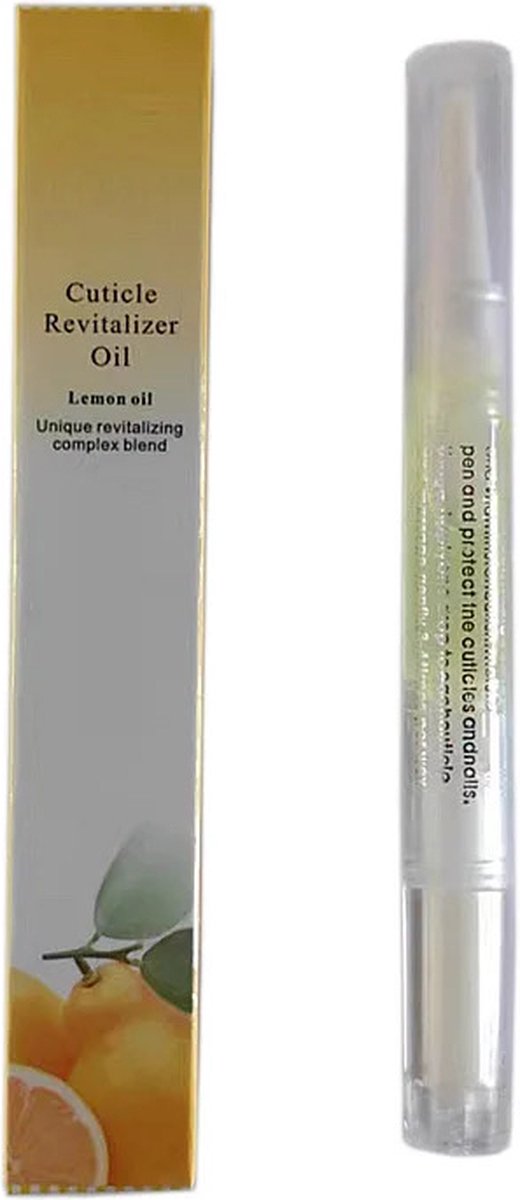 NailGlow- Nagelriemolie Pen - Nagelriem Verzorging Olie - Nagel Riem Cuticle Therapy Oil - Lemon - Citroen