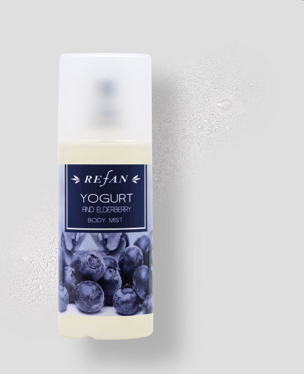 Goedkoopste Refan natuurlijke Yoghurt & Vlierbes – Body Mist - antiallergisch toilette water 125ml