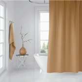 Casabueno Effen Douchegordijn 120x200 cm - Polyester - Waterdicht - Shower Curtain - Beige