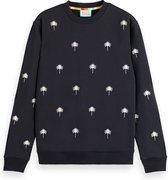 Scotch & Soda All-Over Embroidery Sweatshirt Heren Trui - Maat XL