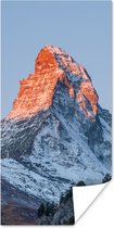 Poster De Matterhorn in Zwitserland bij zonsopkomst - 40x80 cm
