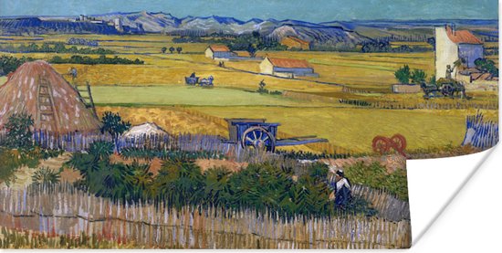 Poster De oogst - Vincent van Gogh - 150x75 cm