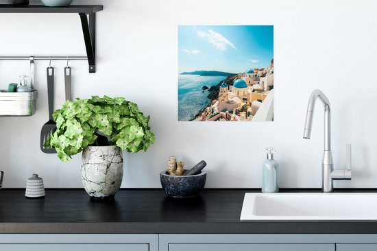 Affiche Après-midi à Santorin Grèce - 30x30 cm