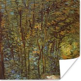 Poster In het bos - Vincent van Gogh - 50x50 cm