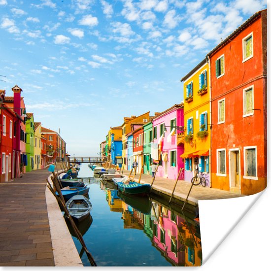 Affiche Italie - Maisons - Couleurs - 30x30 cm