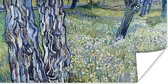 Poster Boomstammen in het gras - Vincent van Gogh - 120x60 cm