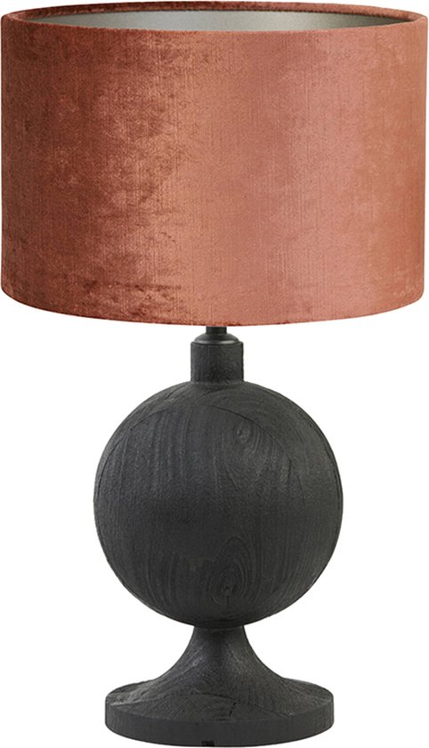 Light and Living tafellamp - rood - hout - SS10339