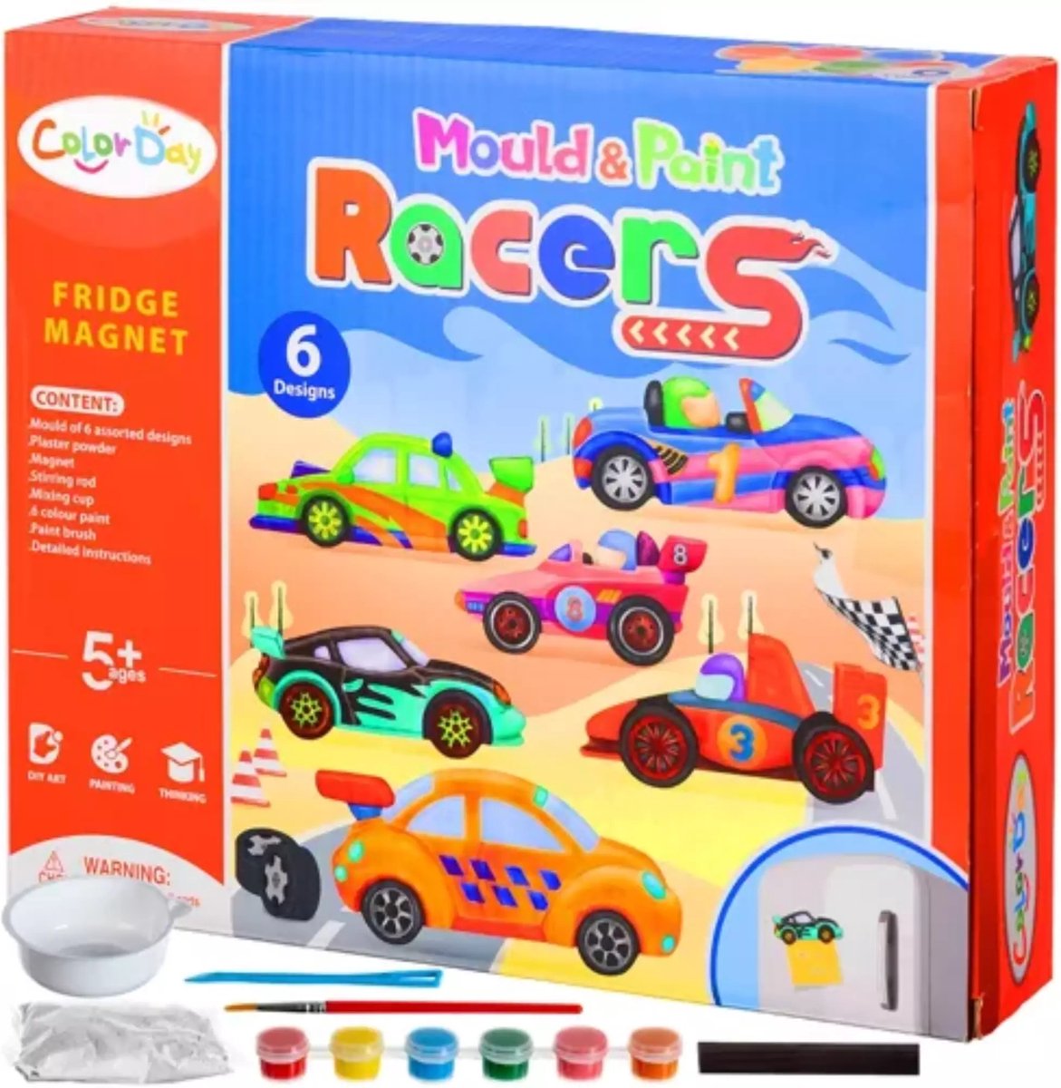 Kruzzel Magneten DIY Auto's - Creatief Speelplezier voor Kinderen