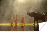 Poster Olifant - Water - Dieren - Natuur - 180x120 cm XXL