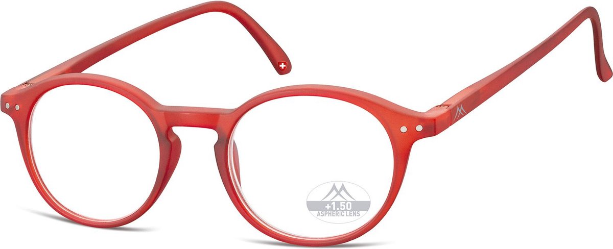 Montana Eyewear MR65C leesbril +3.00 Rood- rond