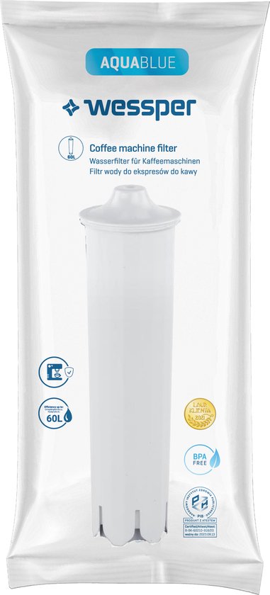 Wessper Waterfilter Vervanging voor Koffiemachines Jura Blue 8 Stuks