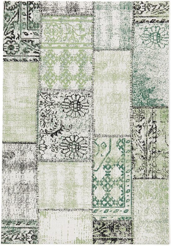 Karat Buitenkleed - Tuintapijt - Vloerkleed - Cotton - Groen - 200 x 290 cm