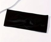 Velvet Haarband -zwart - fluweel - suede - haarband dames - diadeem - haar - elastiek -bandana - make up haarband - accessoires