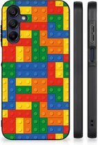Hoesje Customize Geschikt voor Samsung Galaxy A15 Leuk TPU Back Cover met Zwarte rand Blokken