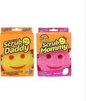 Doublez le plaisir : 2 en 1 : Éponge Scrub Mommy - La solution de nettoyage ultime !