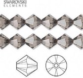 Swarovski Elements, Xilion Bicone (5328), 8mm, greige, 24 stuks