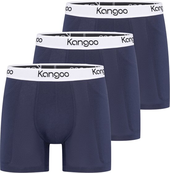Kangoo Underwear | Dé onderbroek met zakken | Navy White | 3-pack - S