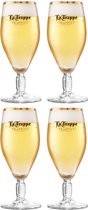 La Trappe Bierglas 30cl - Set van 4 Stuks - Speciaal Ontworpen voor Trappistenbier - Perfecte Glazen voor een Authentieke Bierbeleving