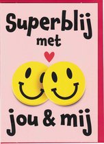 Wenskaart - Kaart - Valentijn - Superblij met Jou & Mij