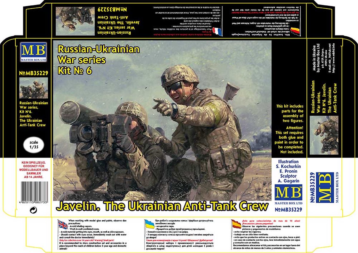 Master Box Modelbouwpakket Militaire voertuigen - 35229 Russian-Ukrainian War series kit No6 - Saint Javeline 1 - 2022 Plastic - 1:35 - Modelbouw