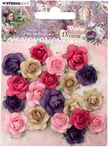 Studio Light Paper Flowers 1,5 & 2 cm Vict. Dreams nr.12 JMA-VD-FLOW12 90x120x10mm (02-24)