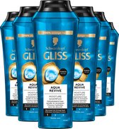Schwarzkopf - Gliss - Aqua Revive - Shampoo - Haarverzorging - Voordeelverpakking - 6x 250 ml